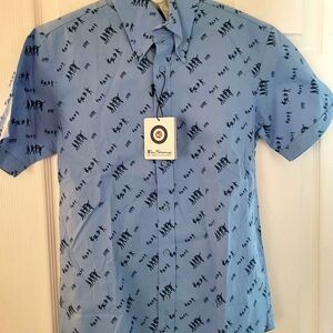 The Beatles Ben Sherman Let It Be Print AOP Shirt Small Lennon McCartney Limited